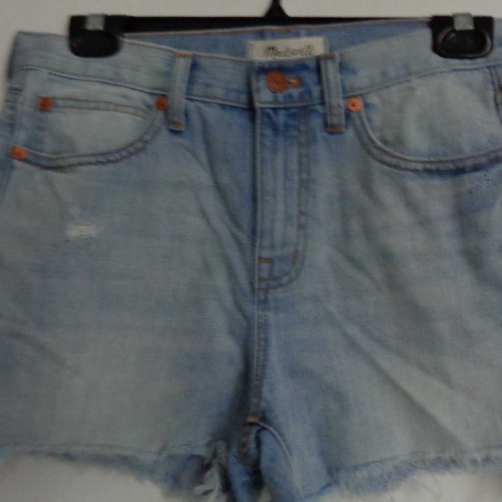 Madewell High Rise Denim Cutoff Shorts Stretch Jeans 26